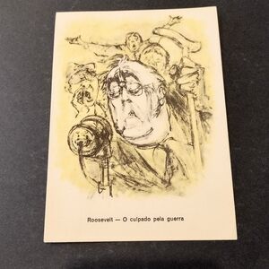 Postcard Roosevelt Blamed for WWII